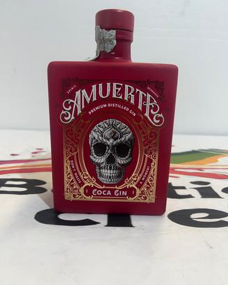 Bottiglia Vuota gin rosso Amuerte rossa gin vuoto