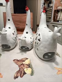 Galli e gallina arredo 