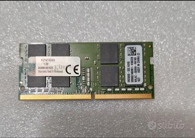 Banco RAM Kingston 8gb DDR4 So-Dimm