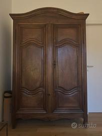 Armadio francese stile Luigi XV primi ’900 in noce