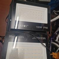 luci  a led coppia. 100 watt colorate