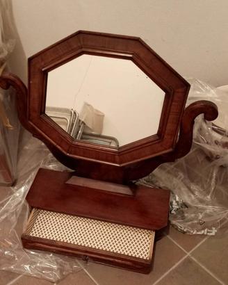 Specchio vuntag da appoggio in legno