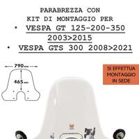 PARABREZZA VESPA GT 125-200-250 2003>  GTS 300