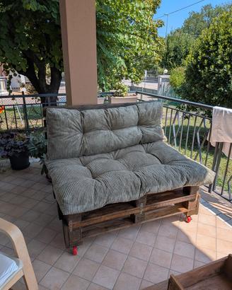 Divano europallet e tavolino