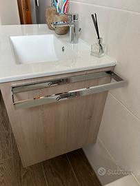 Porta salviette bagno acciaio 2 pz