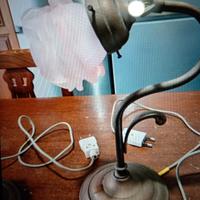 Coppia di abjiour in bronzo e vetro di Murano vint