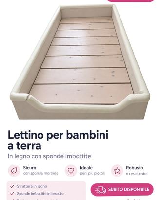 Lettino montessori 120*60