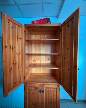 TAVOLO + PANCA ANGOLARE + DISPENSA IN LEGNO
