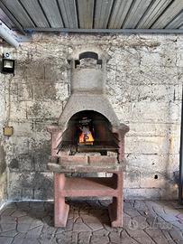 BARBECUE fisso a legna e carbonella