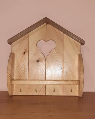 portachiavi in legno 
