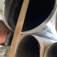 CANNA FUMARIA MONOPARETE 160MM INOX