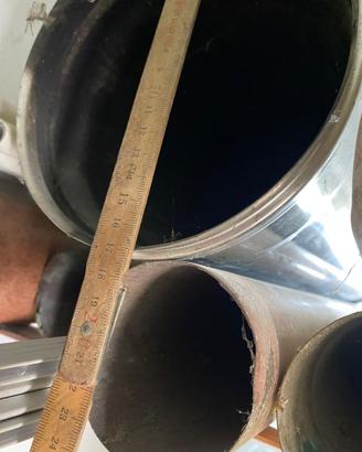 CANNA FUMARIA MONOPARETE 160MM INOX