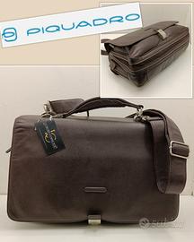 PIQUADRO CARTELLA MODUS ESPANDIBILE PELLE MARRONE