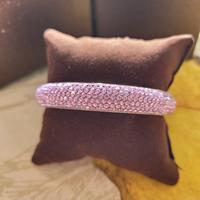 Bracciale charm brillanti viola