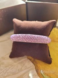 Bracciale charm brillanti viola