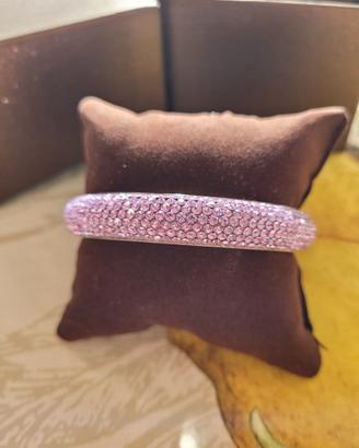 Bracciale charm brillanti viola