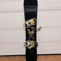 Snowboard Crazy Creek 157 cm e Attacchi Salomon