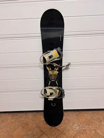 Snowboard Crazy Creek 157 cm e Attacchi Salomon