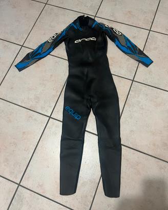 Muta nuoto triathlon orca equip nero blu tg.8