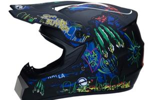 Casco integrale stile motocross per MTB taglia S