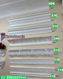 profili vele gole in gesso cornici soffitto parete