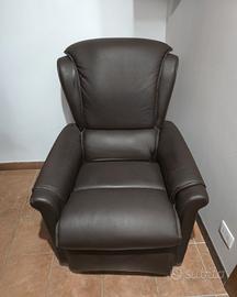 poltrona elettrica reclinabile similpelle