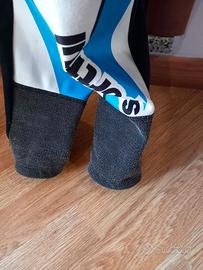 tuta sci gara  parastinchi  scaldamuscoli decatlon