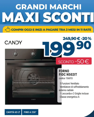 Forno incasso candy 60cm