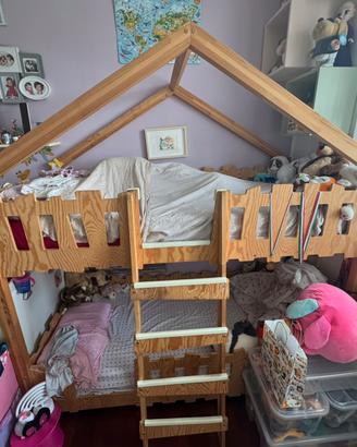 Letto a castello in legno design
