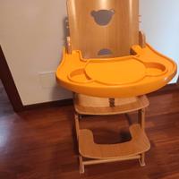 seggiolone pali di legno