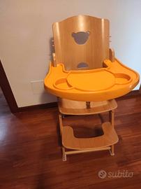 seggiolone pali di legno