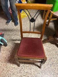 sedie legno arte povera