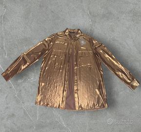 Camicia Sandro Ferrone Oro Metallizzato