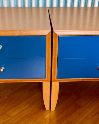 Comodini in legno massello (coppia) con cassetti
