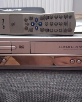 Videoregistratore  phillips combo 6 testine dvd