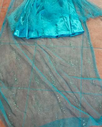 costume elsa con bacchetta 