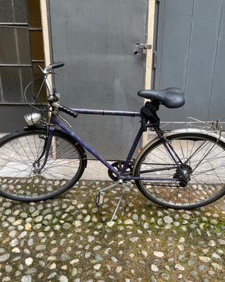 Biciletta con pompa e catena