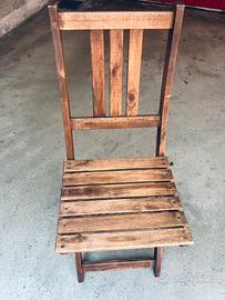 Seggiole legno da esterno