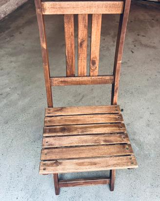 Seggiole legno da esterno