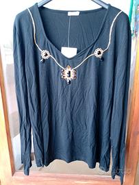 maglietta sotto giacca donna manica lunga