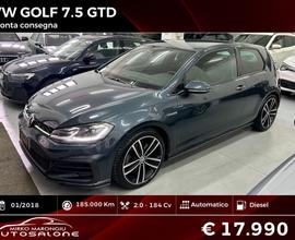 VW GOLF 7.5 GTD 2.0 TDI DSG FINANZIABILE