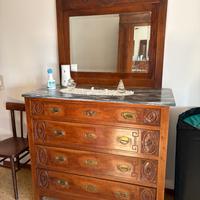 Como cassettiera con 2 comodini