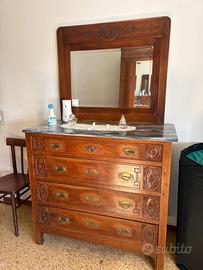 Como cassettiera con 2 comodini