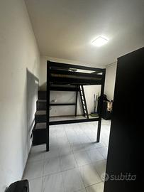 Letto a soppalco ikea con materasso
