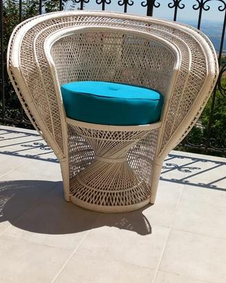 Poltrona vimini vintage