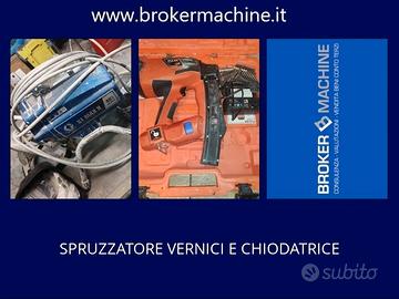SPRUZZATORE VERNICI GRACO E CHIODATRICE SPIT PULSA