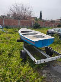 barca da pesca più carrello 