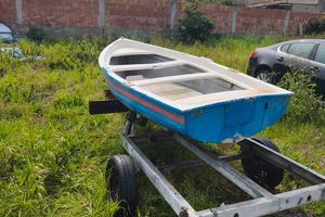 barca da pesca più carrello 