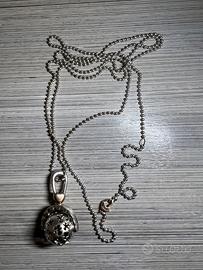 Collana la bebé suonamore in argento e oro rosa