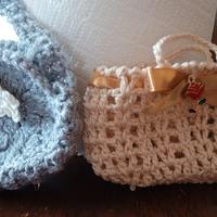 mini  borse. fatte all'uncinetto 